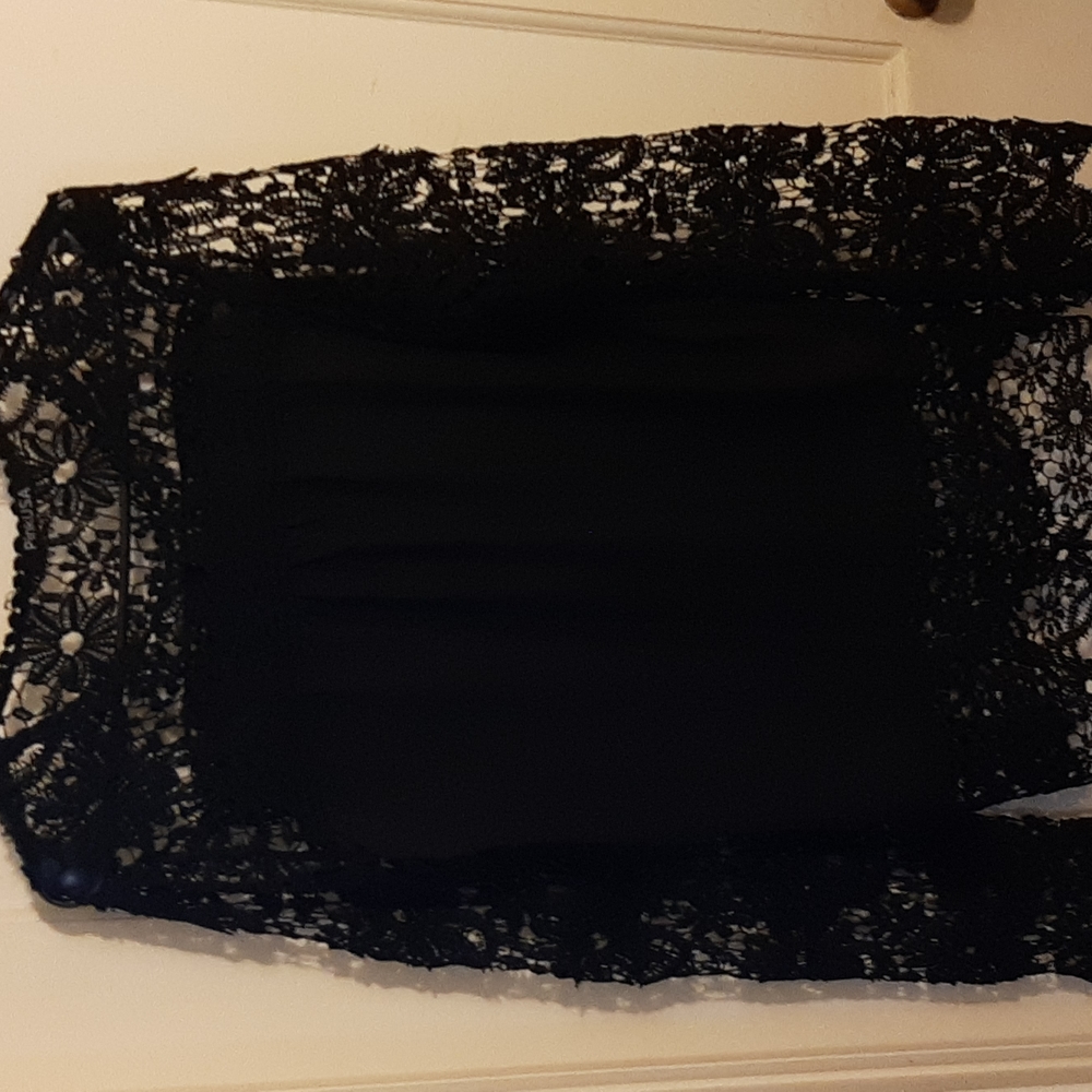 Black laced blouse